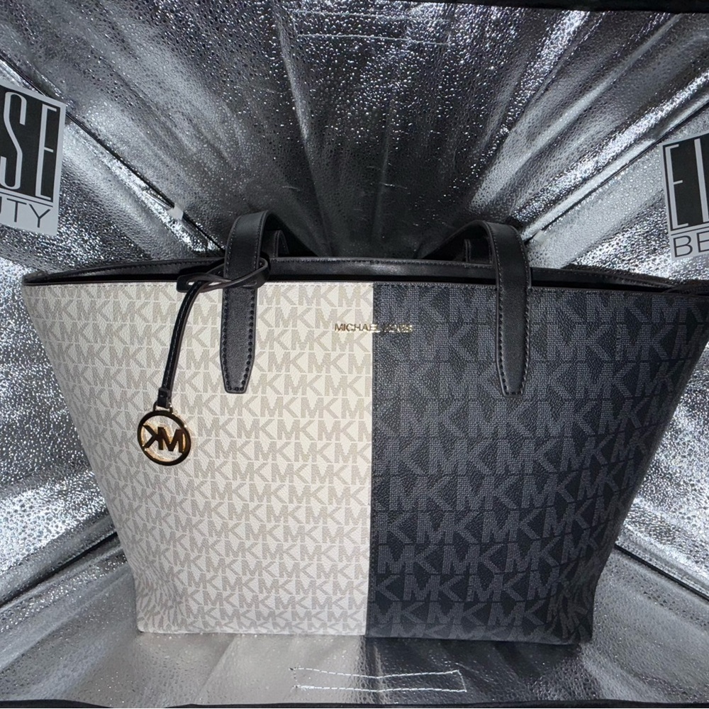 Michael Kors (NWT): Two-Tone Black and Cream Tote